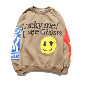 Kanye West I See Ghosts Tan Graphic Sweatshrit - Large